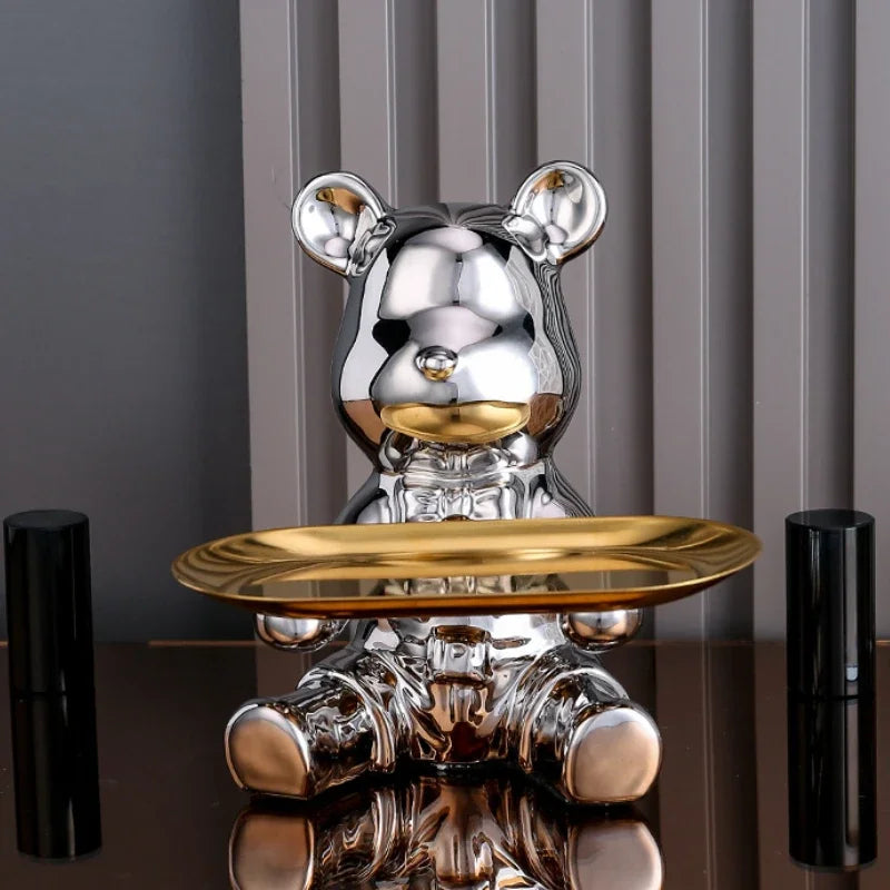 Ceramic Bear Figurine Set