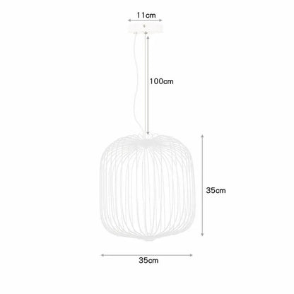 DecorBites™ Industrial Birdcage Iron Table Lamp for Bar, Restaurant, Hotel - LED Lighting