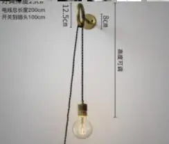 DecorBites™ LED Wall Lamp with Knob Switch, 4W Home Lighting