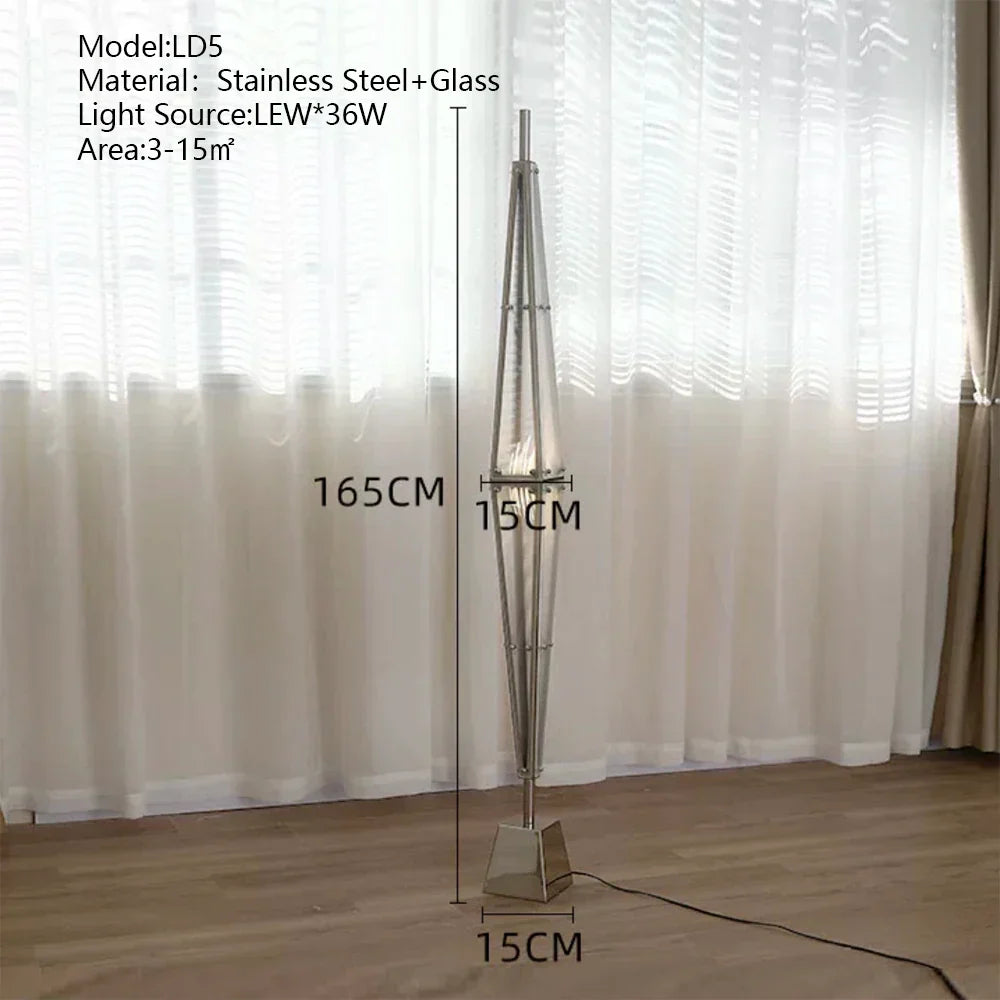 DecorBites™ Glass Cone Chandelier: Height Adjustable Luxury Art Indoor Pendant Lamp