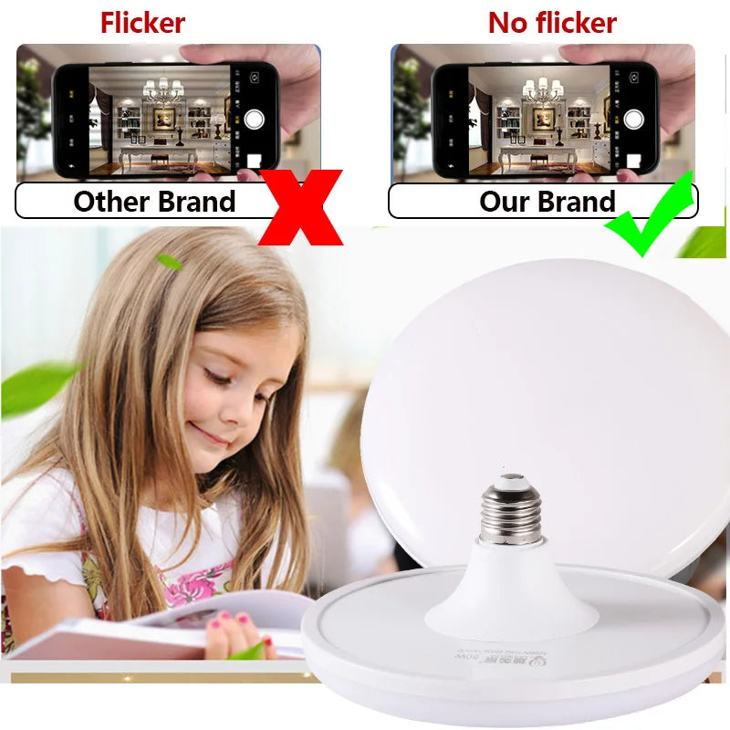 DecorBites™ LED Ceiling Lamp E27 Round Shape Super Bright Indoor Lighting Bulb