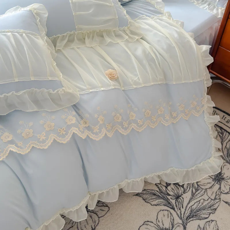 Silk Lace Bed Skirt