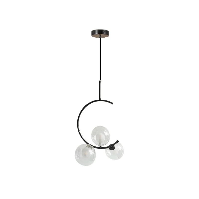 DecorBites™ Glass Ball LED Chandelier for Dining Room, Kitchen, Bedroom, Bar