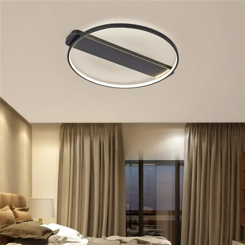 Copper Circular Ceiling Lamp