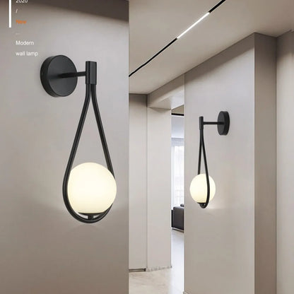 DecorBites™ Glass Ball LED Wall lamp Nordic Modern Minimalist Bedroom Lighting Fixtures