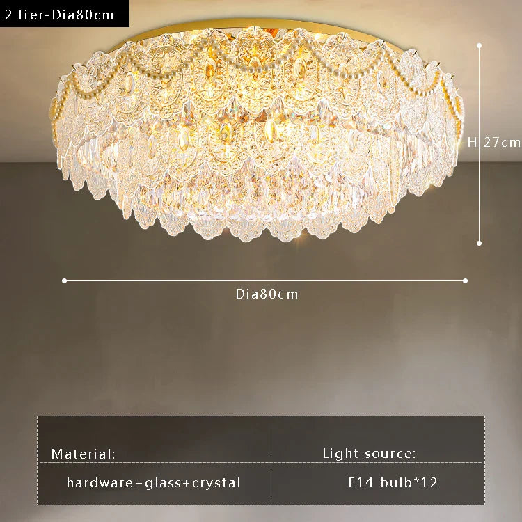 Gold Vintage Ceiling Chandelier