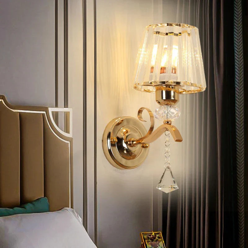 DecorBites™ Crystal LED Wall Lamp for Home Decor - Modern Sconce Light Fixture for Living Room & Bedroom