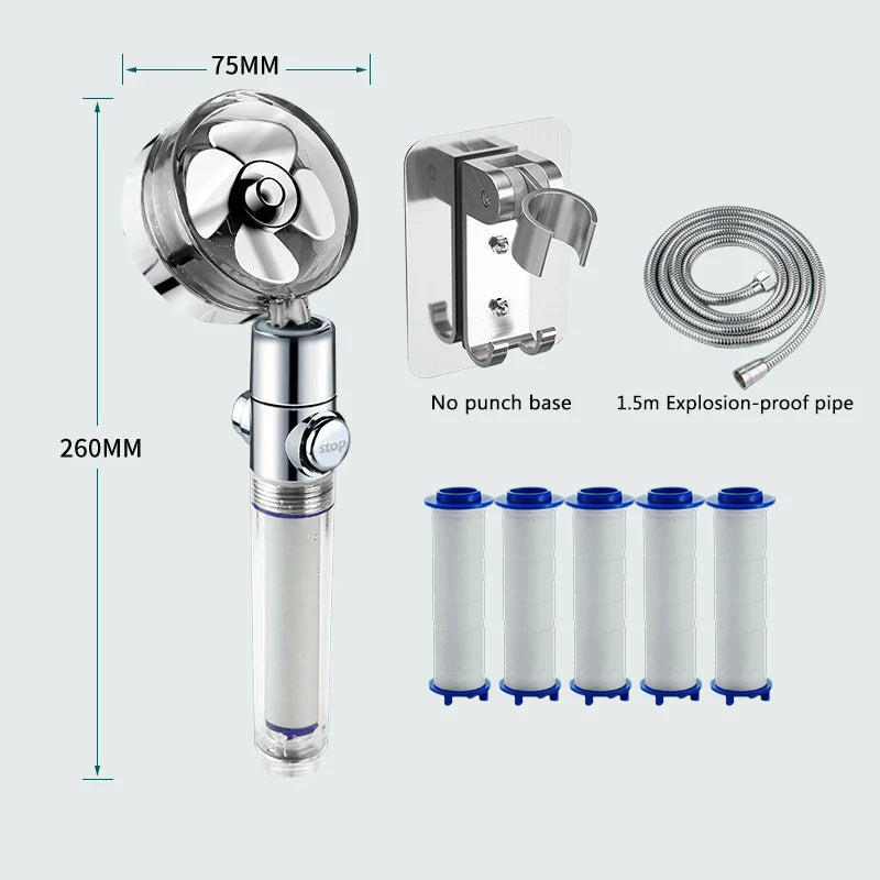 Brushed Nickel Filter Shower