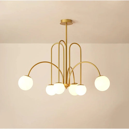 DecorBites™ Glass Ball LED Chandelier for Indoor Decor Lighting