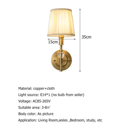 DecorBites™ Copper Wall Lamp: Elegant Luxury for Home, Hotel, Bedroom & Hallway