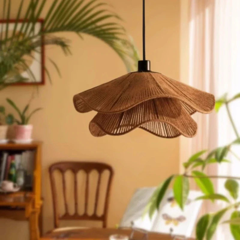 Hemp Knit Pendant Light
