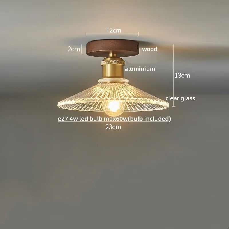 DecorBites™ LED Ceiling Light Modern Style Indoor Lighting Aluminum Glass Nordic Lamp