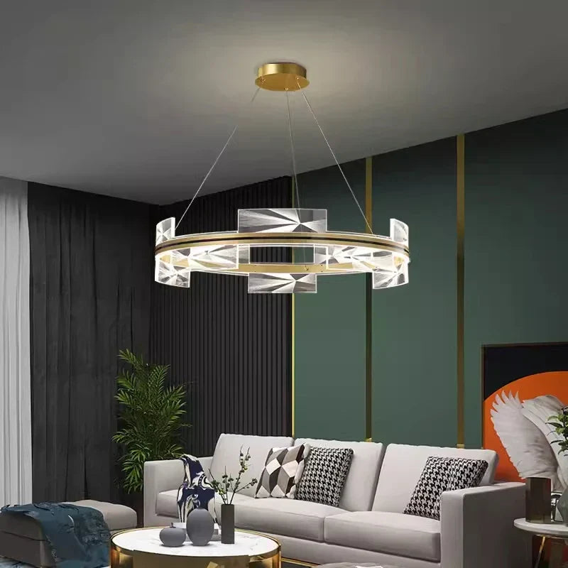 DecorBites™ Gold Aluminum Plating LED Pendant Lights for Home Decor