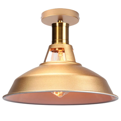 DecorBites™ Industrial Iron Ceiling Light Shade for Home Bar Cafe Shop Lighting