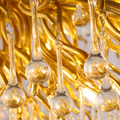 DecorBites™ Crystal Tree Branch Chandelier: Luxury LED Pendant Light for Elegant Living Spaces