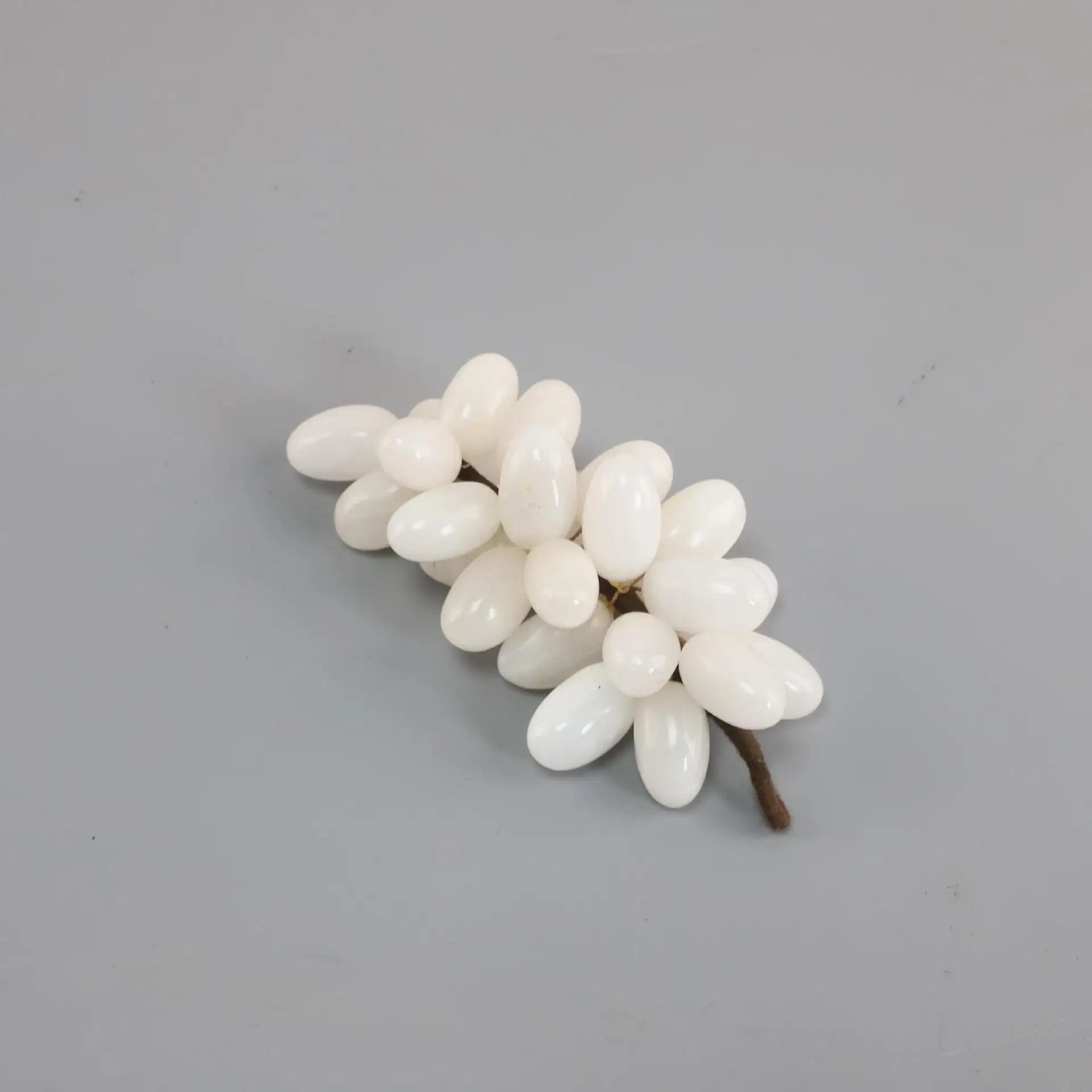 Green Jade Grape Sculpture