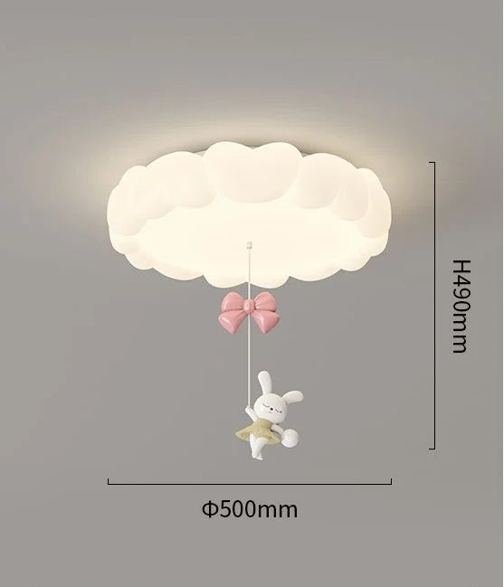 Cream Rabbit Ceiling Light