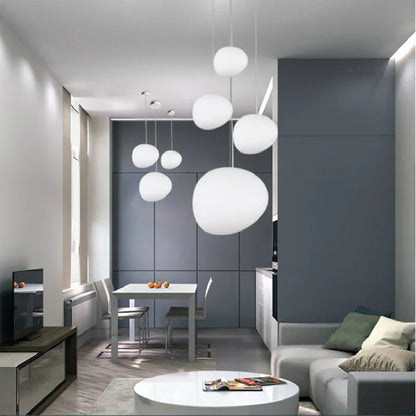 DecorBites™ Glass Ball LED Pendant Light - White Nordic Hanging Fixture