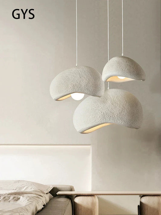 DecorBites™ Cream Cloud Chandelier: Modern LED Pendant Lamp for Home, Restaurant, Bar