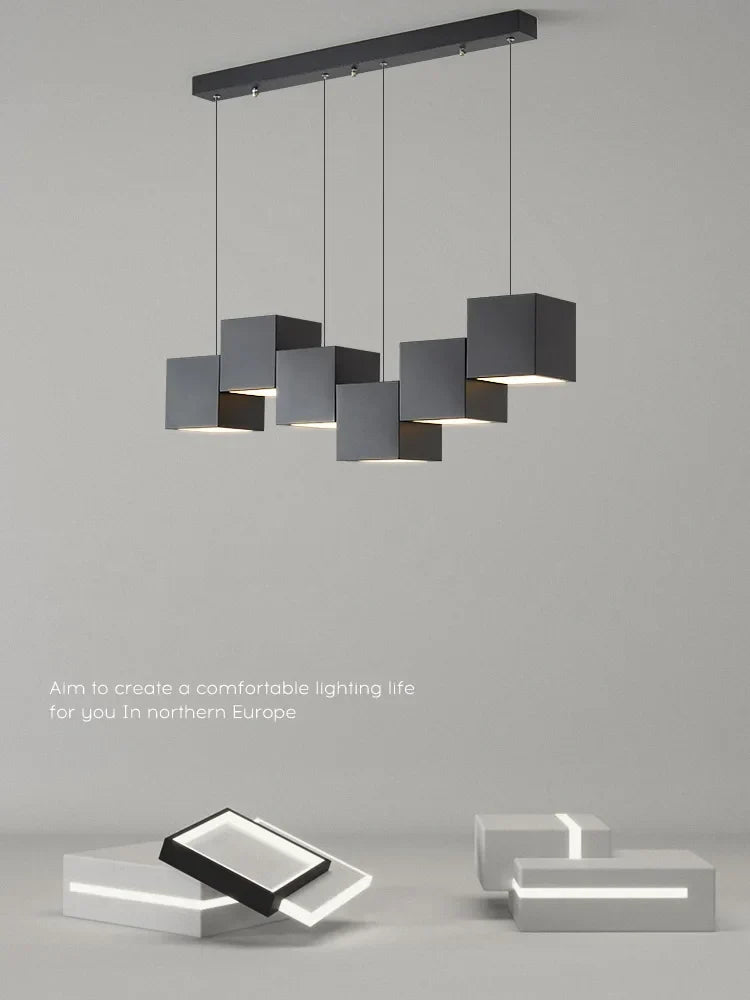 DecorBites™ Geometric Dining Room Pendant Lights: Modern Design for Bar & Office Tables