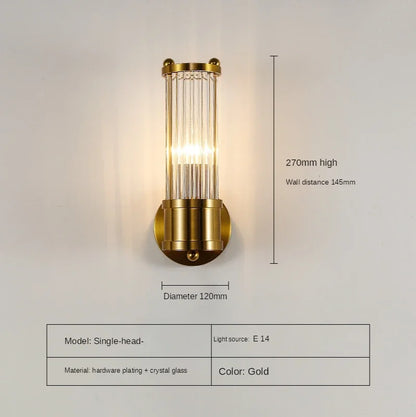 DecorBites™ Crystal LED Wall Lights: Modern Luxury Decor for Kitchen, Living Room, Bedroom, Hallway