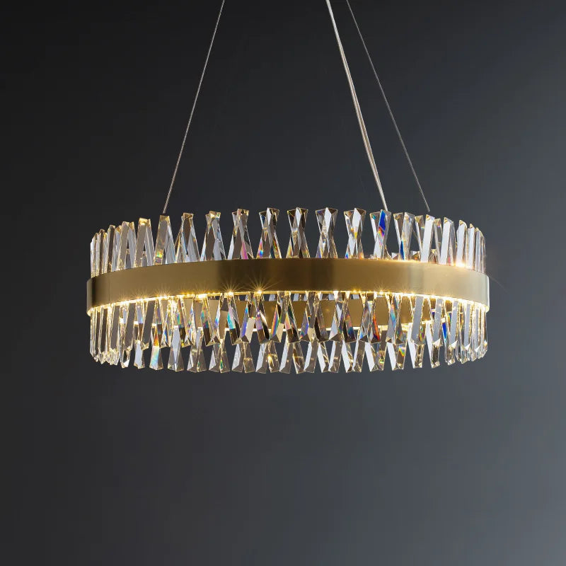 Crystal LED Ceiling Chandelier Oval 100cm