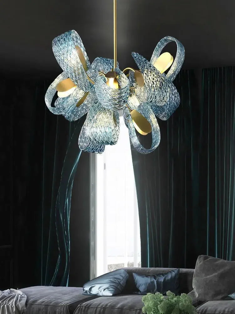 Copper Leaf LED Chandelier
