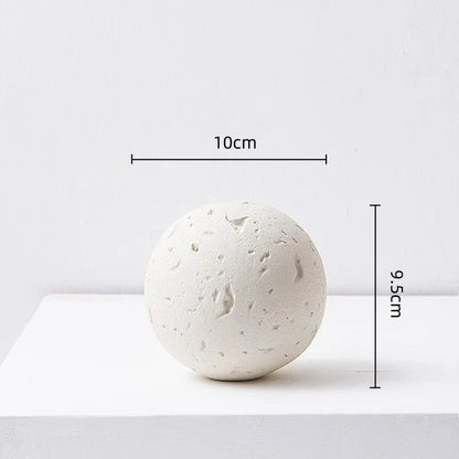 DecorBites™ Geometric Spherical Ceramic Ornaments Moon Home Decoration Accessory