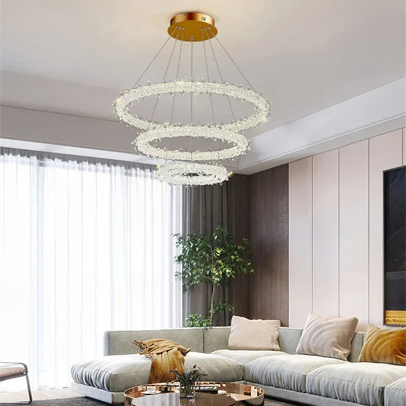Crystal Round Chandelier Light
