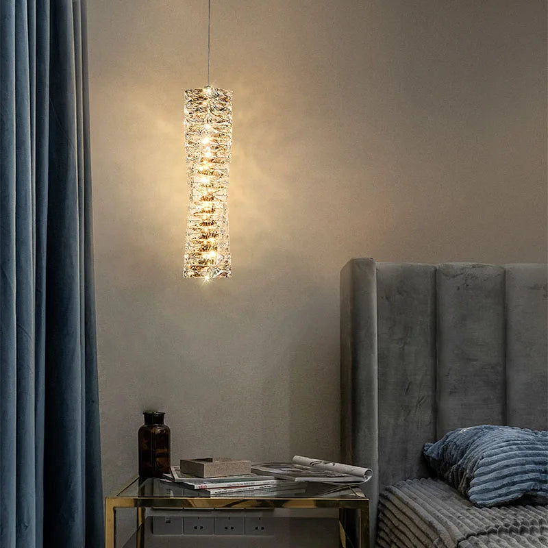 Gold Chrome Crystal Sconce For Living Room 60cm