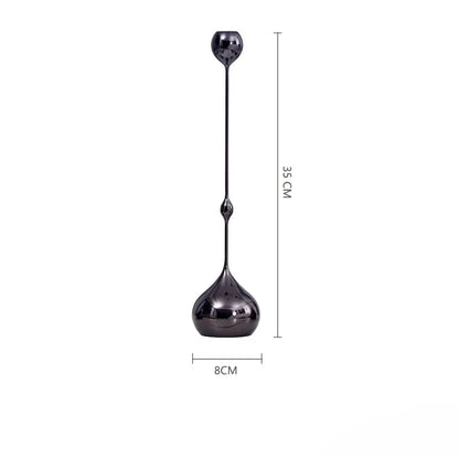 DecorBites™ Gold Geometric Water Drop Candlestick Holder Desktop Storage Wedding Centerpieces
