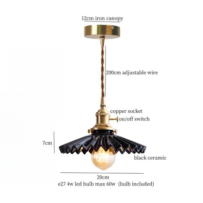 Green Ceramic Pendant Light