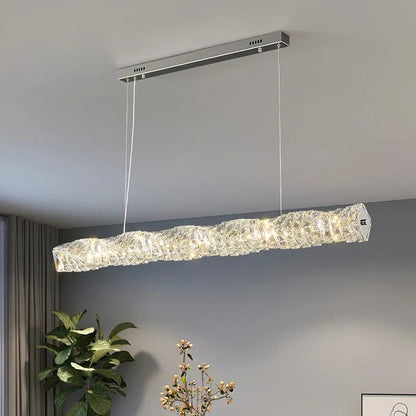 DecorBites™ Elegant LED Crystal Chandelier for Dining Room and Kitchen Lighting