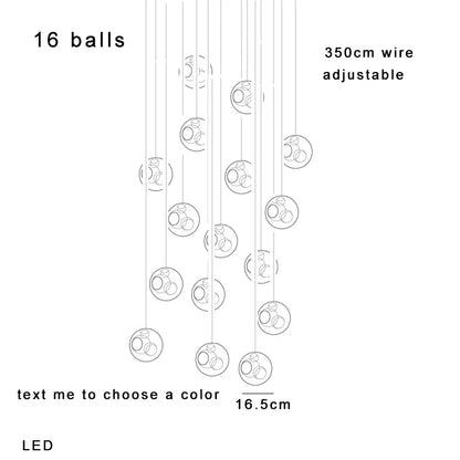Glass Sputnik Pendant Light