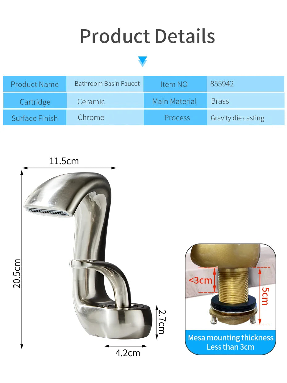 Brass Single Handle Mixer