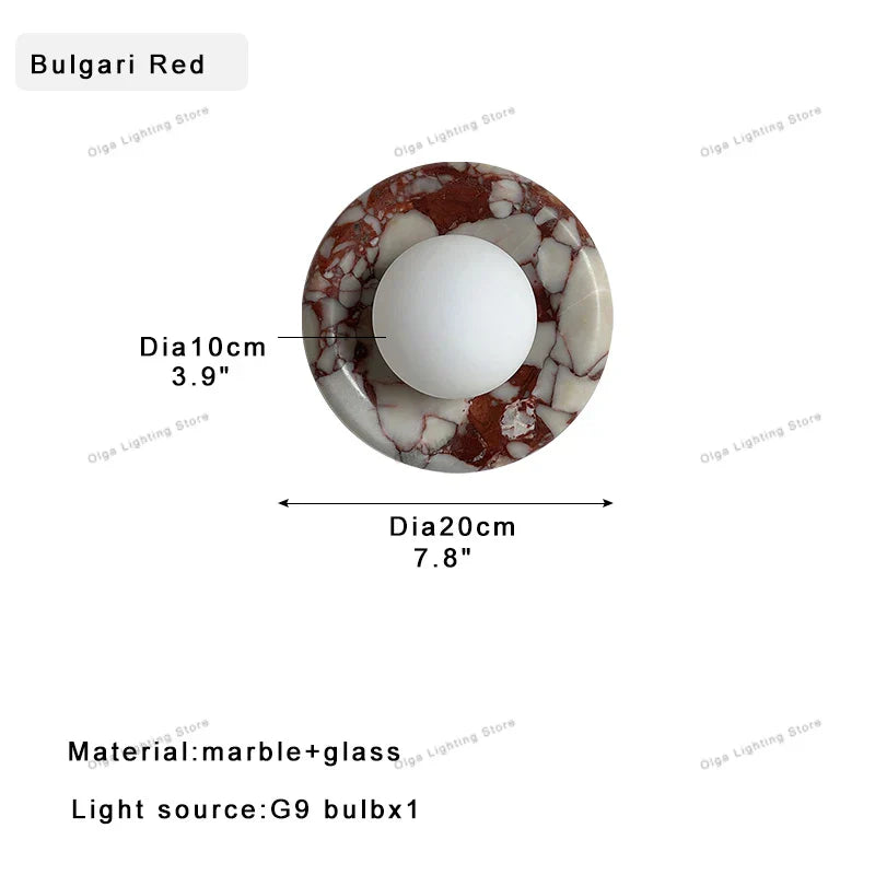 Marble Jade Wall Sconce