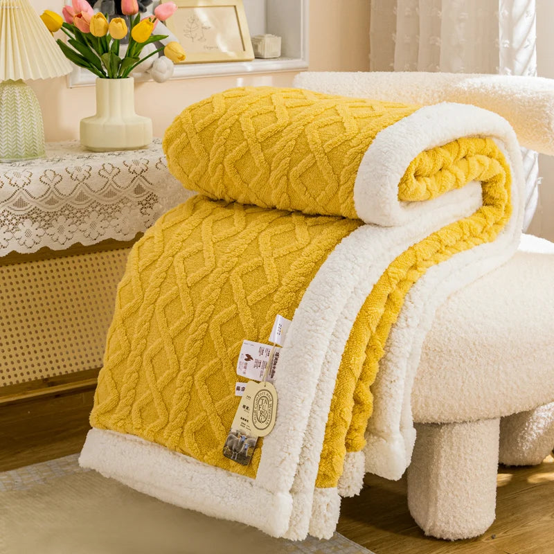 Wool Winter Sherpa Blanket
