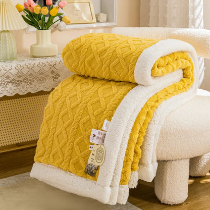 Wool Winter Sherpa Blanket