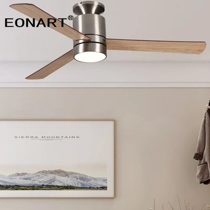 DecorBites™ 40 Inch LED Ceiling Fan with Remote Control - Modern Plywood Blade Design