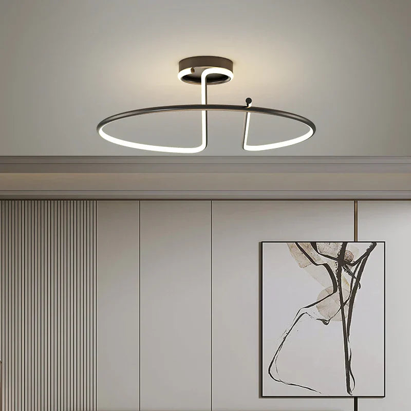 DecorBites™ Heart Line LED Chandelier for Bedroom and Living Room