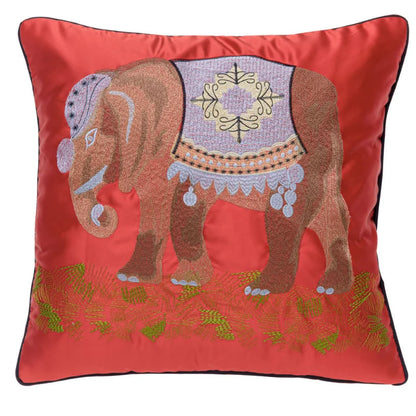 DecorBites™ Elephant Embroidery Sofa Cushion Covers: Decorate Your Living Space with High Quality