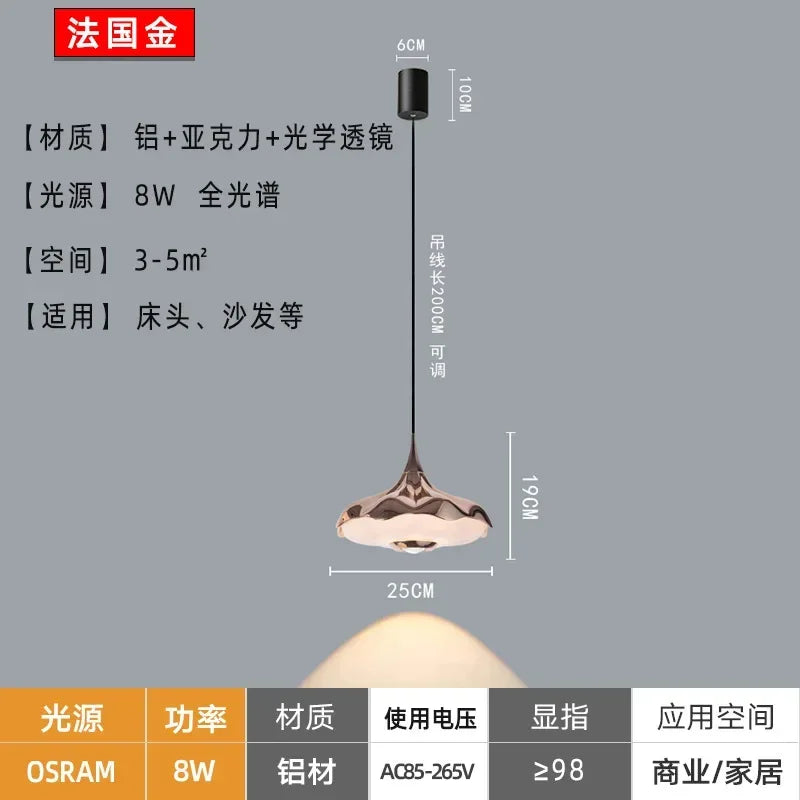 Modern Black LED Chandelier