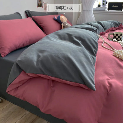 DecorBites™ Comfort King Size Bedding Set: Soft Duvet Cover & Pillowcases, Affordable & Durable