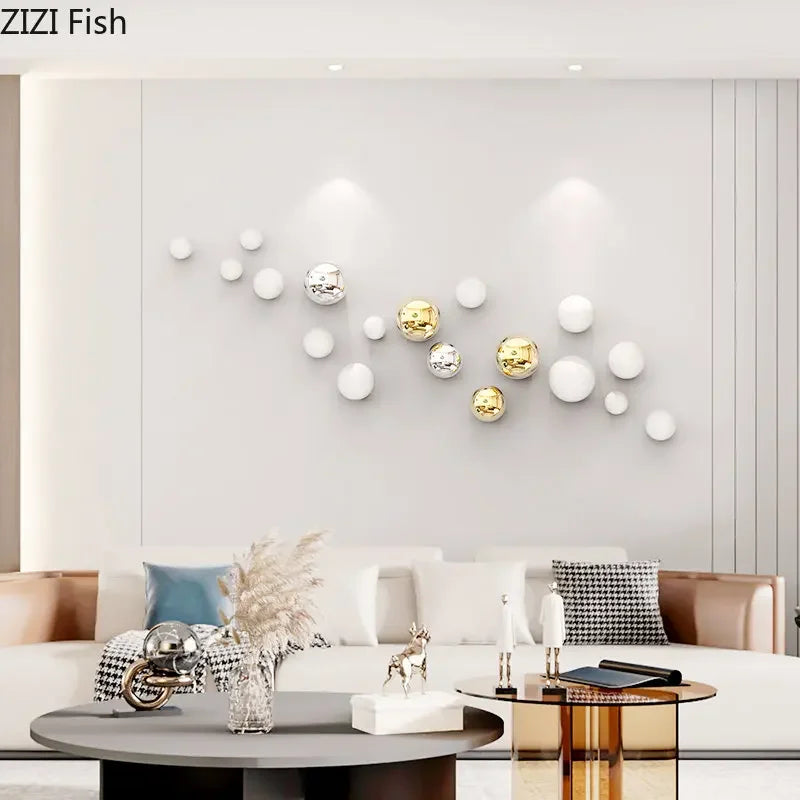 Gold Ball Wall Ornaments