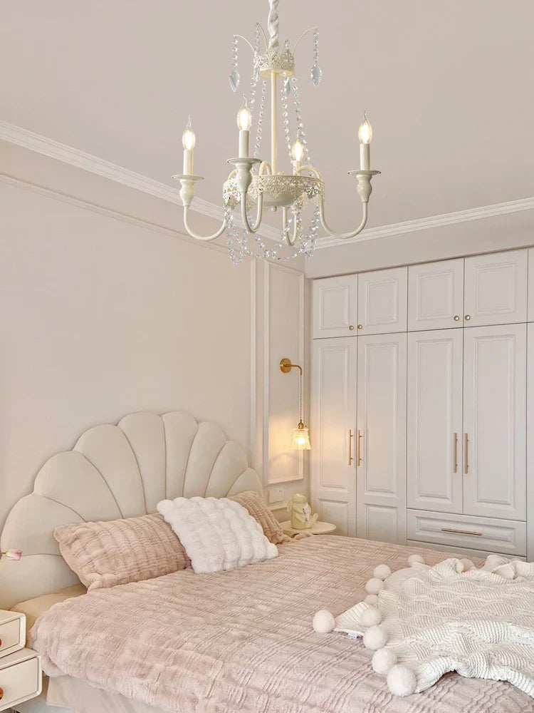 DecorBites™ French Light Luxury Living Room Chandelier American Atmosphere Candle Lamp