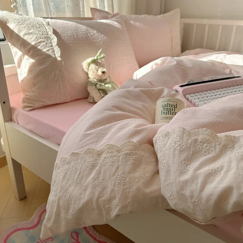 French Cotton Lace Bedding