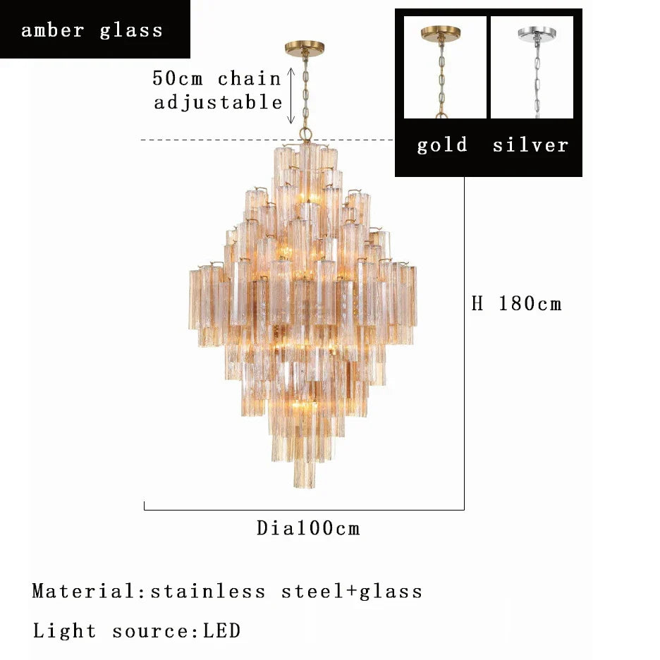 DecorBites™ Big White Glass Ceiling Pendant Lights for Home Decor Hanging Lamp