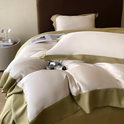 DecorBites™ Eucalyptus Fiber Bedding Set, Summer Coolness, Silky Quilt, Duvet Cover, Sheet Set