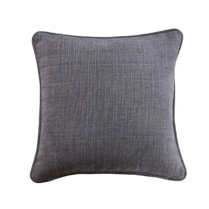DecorBites™ Cotton Linen Peach Orange Grey Ivory Pillow Cover for Living Room Eco-friendly