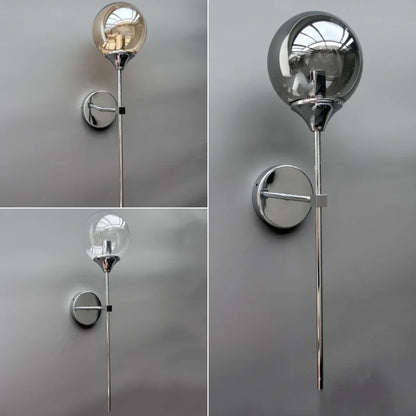 DecorBites™ Golden Glass Ball Wall Lamp: Modern Nordic Style Bedside & Living Room Lighting